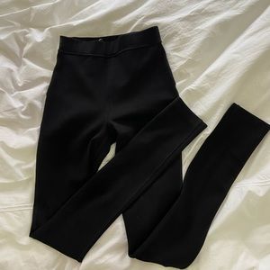 Something Navy never worn high waisted black leggings with a zipper